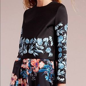 Stunner😍 CLOVER CANYON Puff Print Top S Neoprene